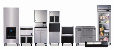 Array of refrigerators ad coolers